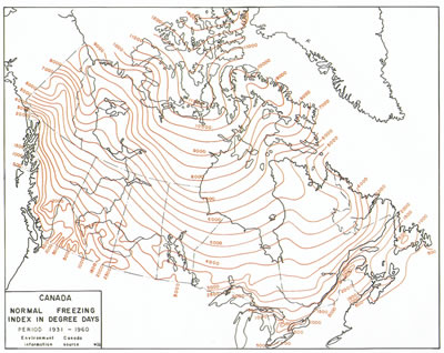 Frost Depth Chart Canada